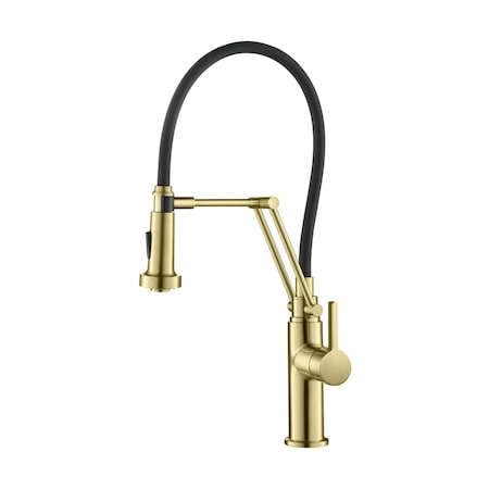 Kibi Engel Single Handle Pull Down Kitchen Faucet KKF2014BG